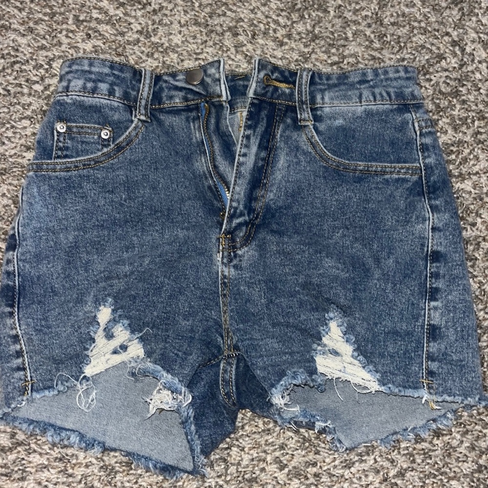 Jean shorts with rips!